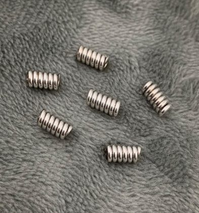 Herraje Resorte Oro Blanco 18k 0.5 gr