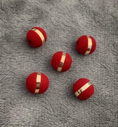 Neoros Rojos 1 raya Oro Amarillo 18k #8mm