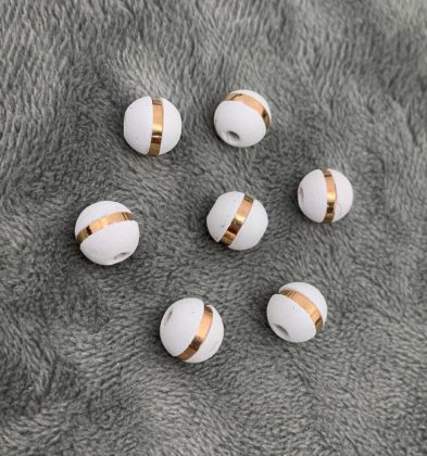 Neoros Blancos 1 raya Oro Rosa 18k #8mm