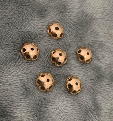 Herraje Flor Canasta Oro Rosa 18k 0.35 gr