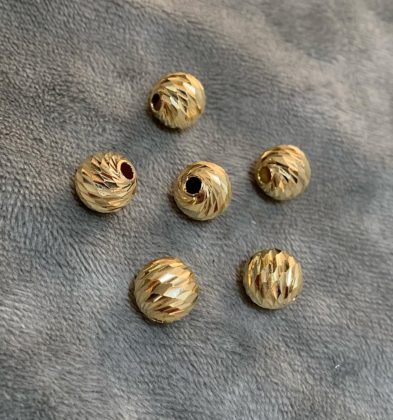 Bola Diamantado Italiano 8mm Oro Amarillo 18k