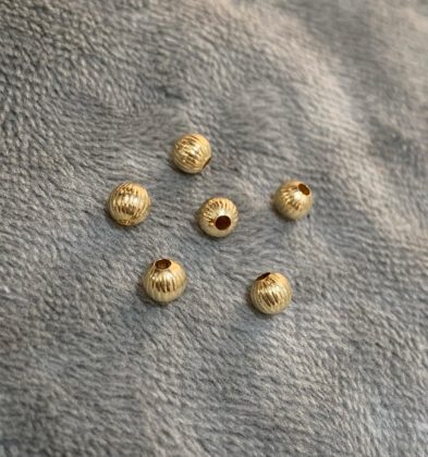 Bola Diamantado Rayo Italiano 4mm Amarillo 18k