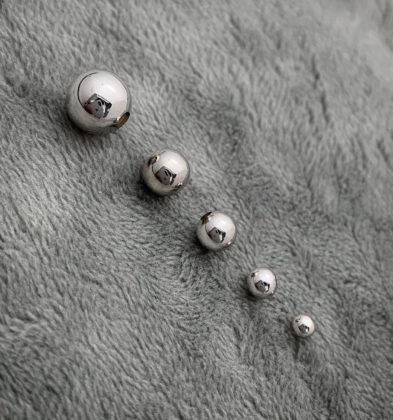 Bola Lisa 3mm Oro Blanco 18K