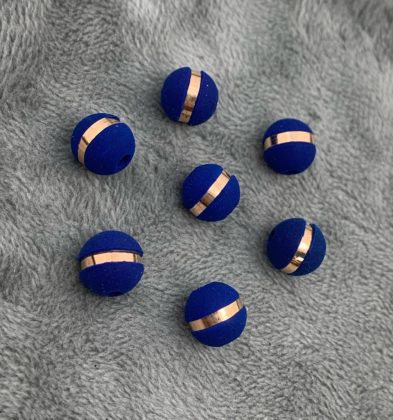 Neoros azul 1 raya Oro Rosa 18k #6mm