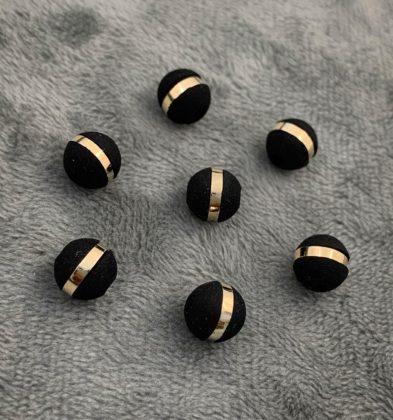 Neoros Negros 1 raya Oro Amarillo 18k #8mm