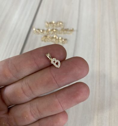 Dije De Letra B Oro Amarillo 18k 0.35 gr