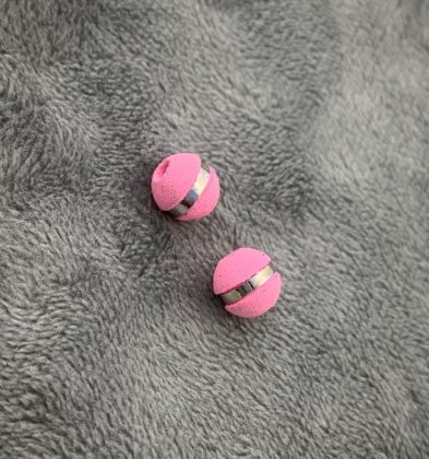 Neoros Rosados 1 raya Oro Blanco 18k #8mm