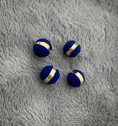 Neoros Azules 1 raya Oro Amarillo 18k #6mm