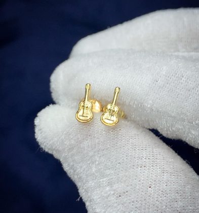 Topo Guitarra Oro Amarillo 18K 0.55 gr 9mm