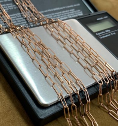 60 cm Cadena Barril Oro Rosa 18K Italy 5.9 gr