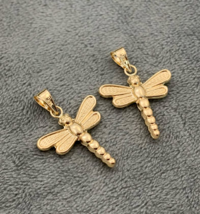 Dije De Libelula Oro Amarillo 18K 1.2 gr 2.6 cm