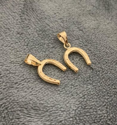 Dije De Herradura Oro Amarillo 18k 0.4gr 1.6cm