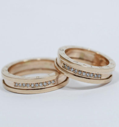 Argolla BV Con Diamantes Blancos 40pts Por Fabricacion 20.0gr