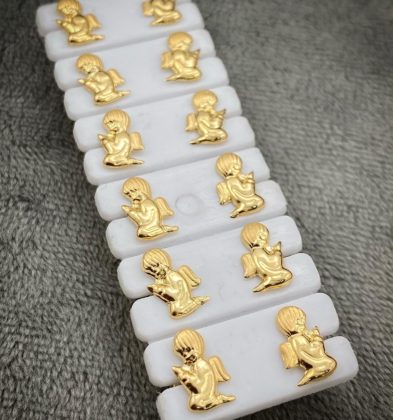 Topo De Angel Oro Amarillo 18K 0.7 gr 9.5 mm