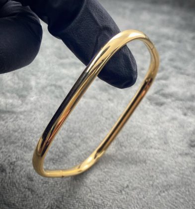 Pulso Cuadrado Oro Amarillo 18k Italy 11.45gr 18cm