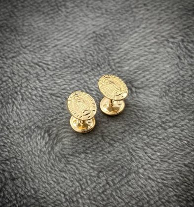 Topos Virgen De Guadalupe Oro Amarillo 18k 0.65gr 7.7mm