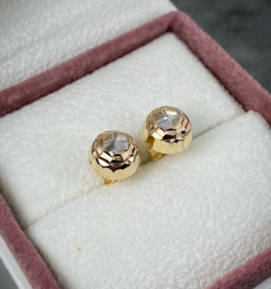 Topos Media Bola Dos Oros 18k Italy 1.8gr 9mm