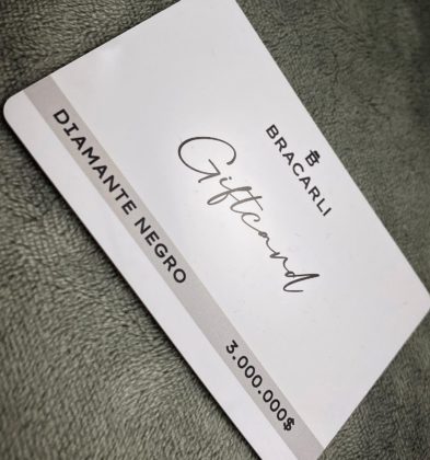 Tarjeta De Regalo Bracarli Para Canjear En Diamante Negro $3´000.000