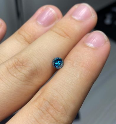 Diamante Azul 0.70 Qts Medida 5.4mm