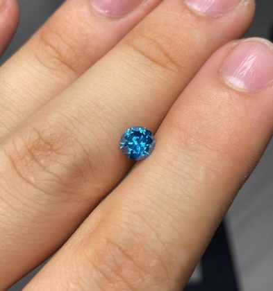 Diamante Azul 0.93 Qts Medida 6mm