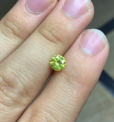 Diamante Amarillo 0.82 Qts Medida 6mm