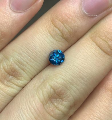 Diamante Azul 0.87 Qts Medida 5.8mm