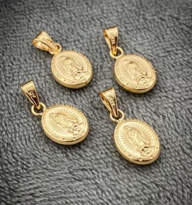 Dije De La Virgen De Guadalupe Oro Amarillo 18k 0.5gr 1.7cm