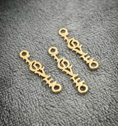 Herraje De Love Oro Amarillo 18k 0.55gr 2.4cm