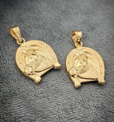 Dije Herradura De Caballo Oro Amarillo 18k 2.1gr 3.0 cm