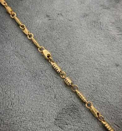 Pulso Tejido Rustico Oro Amarillo 18k 12.6gr 19cm 4.4mm