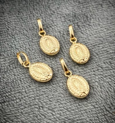 Dije De La Virgen De Guadalupe Oro Amarillo 18k 0.4gr 1.5cm