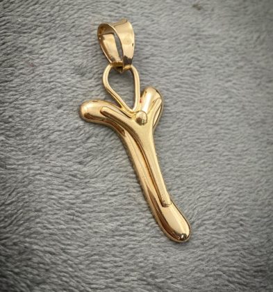 Dije De Cruz Oro Amarillo 18k Italy 5.0gr 4.4cm