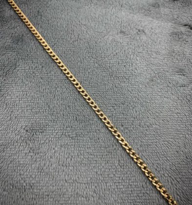 Pulso Tejido Cubano Oro Amarillo 18k Italy 1.4gr 17cm 2.3mm