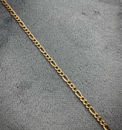 Pulso Tejido Figaro Oro Amarillo 18k Italy 1.45gr 19cm 2.4mm