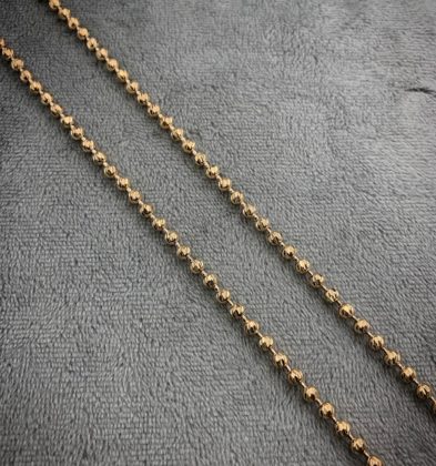 60 cm Cadena Militar Diamantada Oro Amarillo 18k 18.4 gr 3 mm
