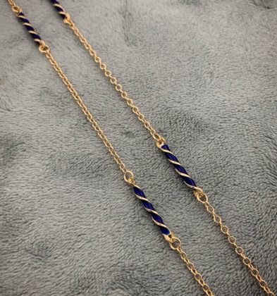 50cm Cadena Tejido Rolon Oro Amarillo 18k Italy 7.15gr 2.0mm