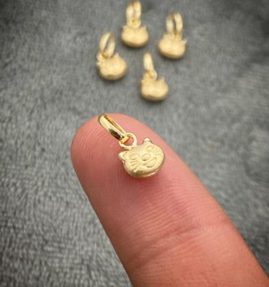 Dije de gato en Oro Amarillo 18K 0.25gr