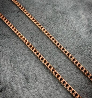 60cm Cadena Franco Oro Rosa 18k 58.35gr 3.4mm