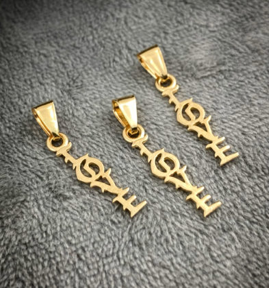 Dije De Love Oro Amarillo 18k 0.6gr 2.5cm