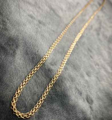 60cm Cadena China Oro Amarillo 18K Italy 10.55gr 3mm